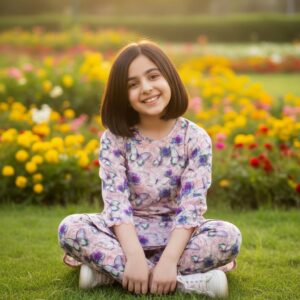 Butterfly Print Boski Linen Outfit
