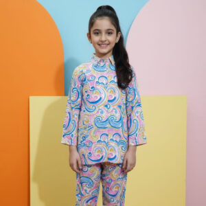 Vibrant Swirl Pajama Suit
