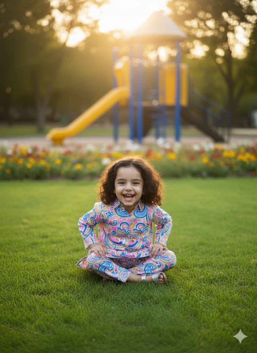 Vibrant Swirl Pajama Suit - Image 5