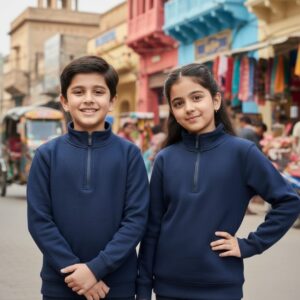 Kids Navy Blue Winter Sweatshirt – For Boys & Girls